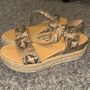 Snakeskin sandals